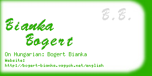 bianka bogert business card